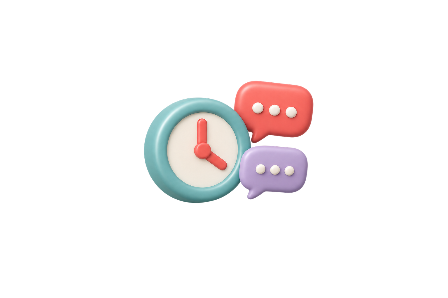 Speech bubbles representing paced Reddit comment planning