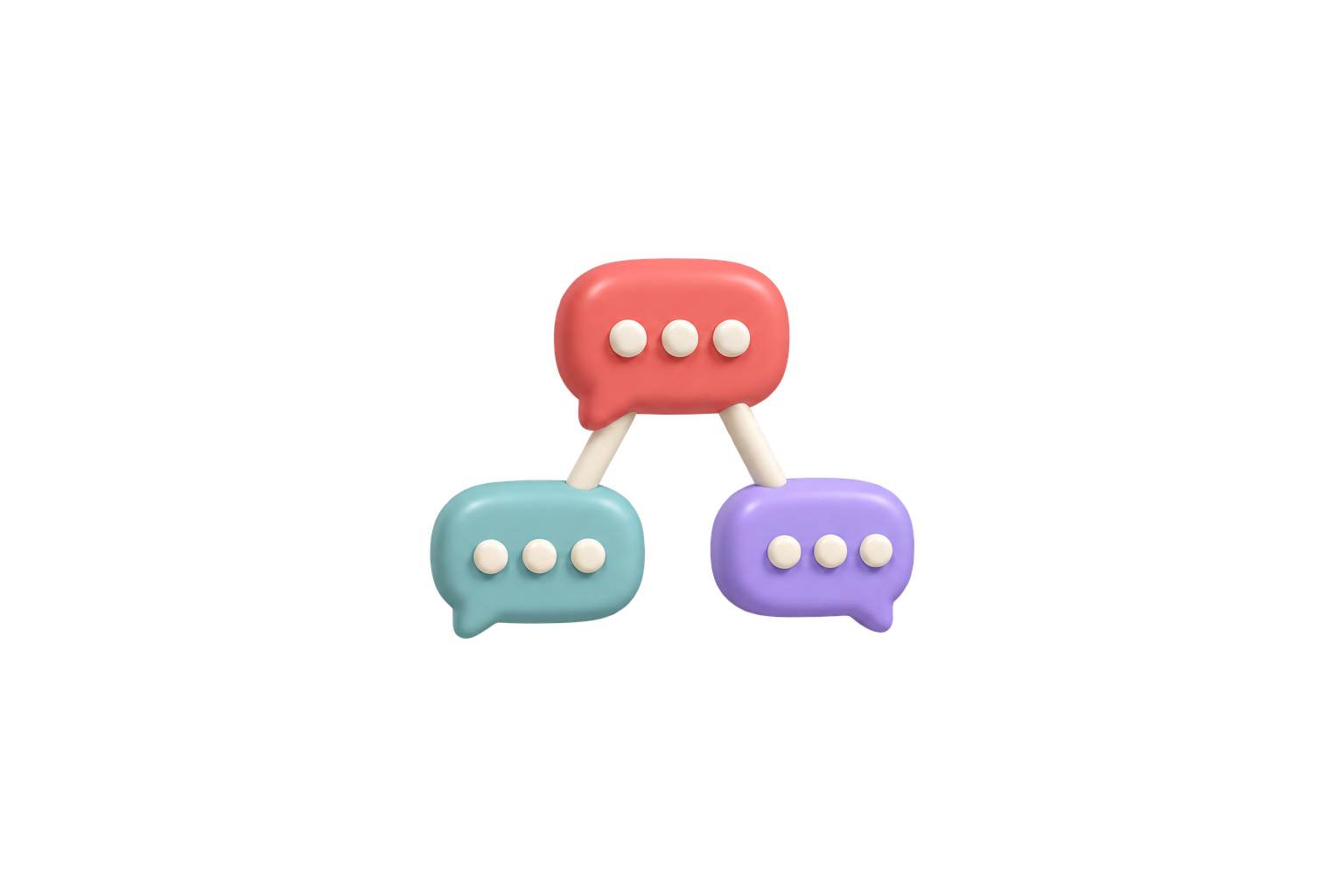 Speech bubbles representing Reddit sort and visibility mechanics