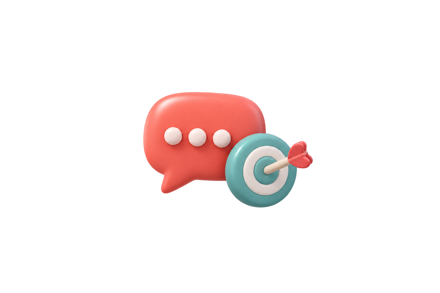 Coral and teal speech bubbles representing Reddit comment marketing