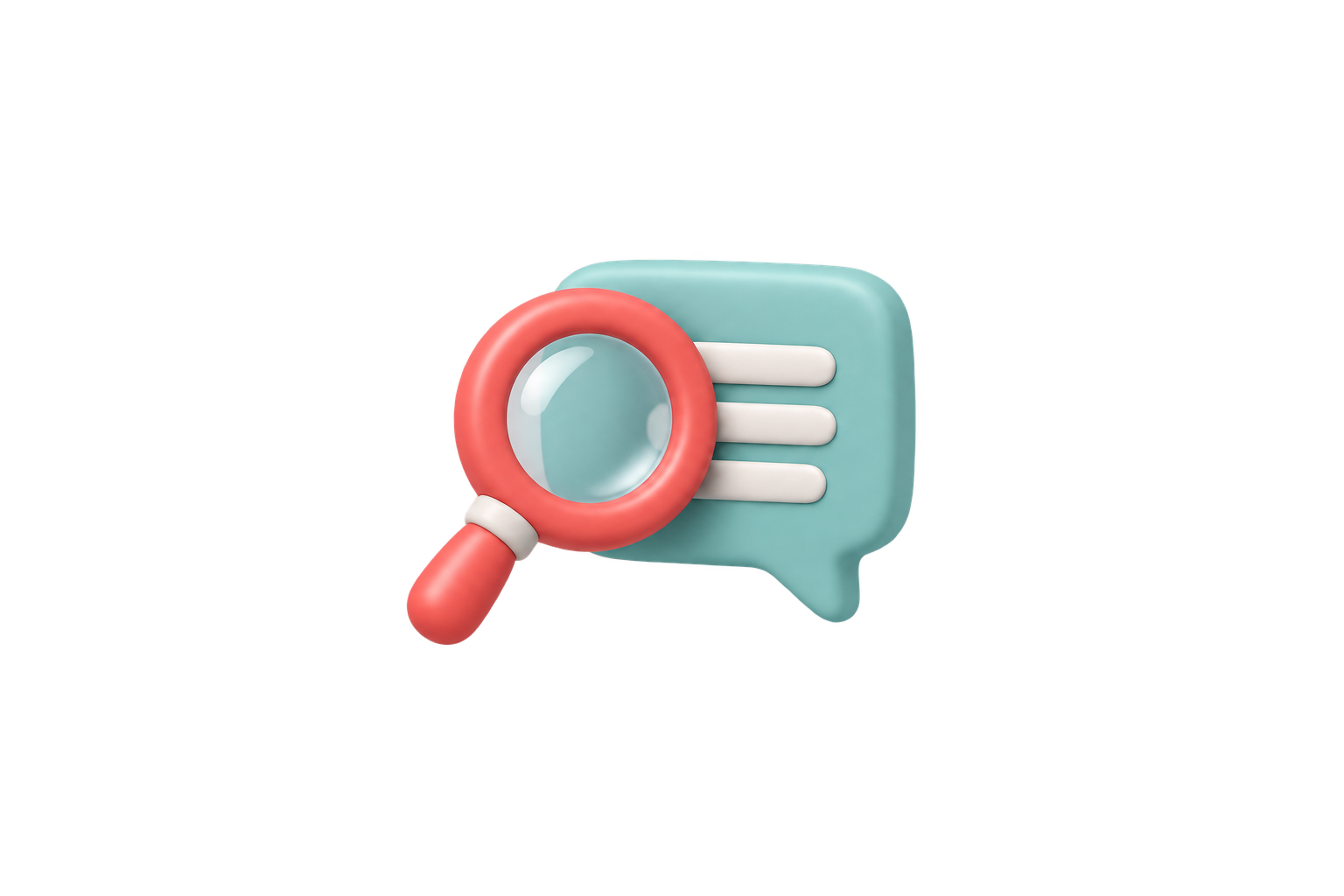 Speech bubbles representing Reddit discussions and Search visibility