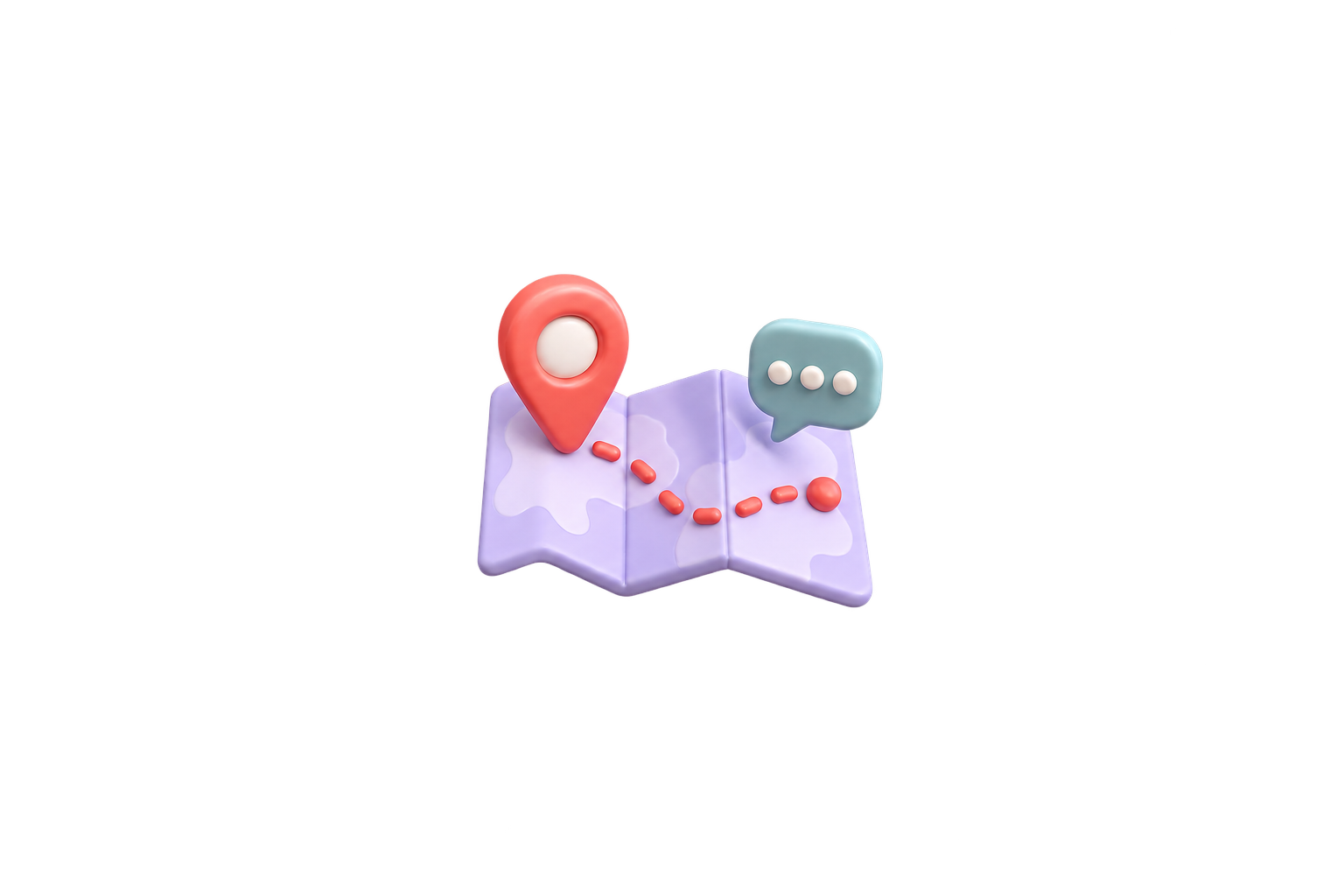 Purple and coral speech bubbles representing a Reddit marketing strategy