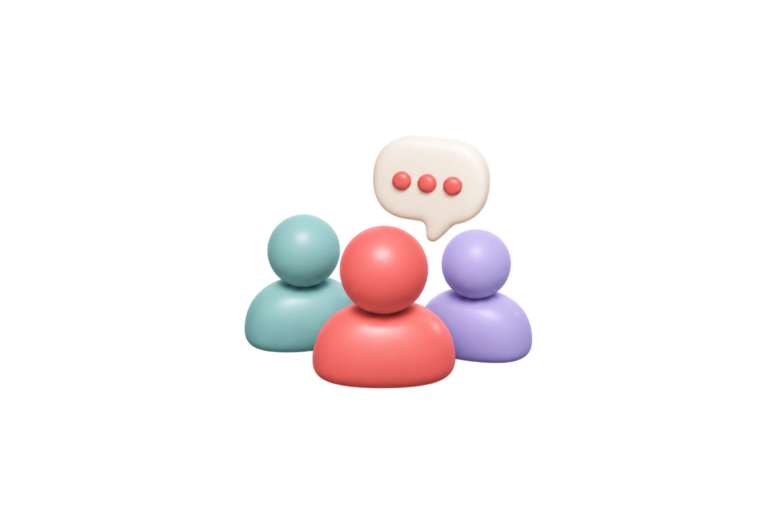 Speech bubbles representing social proof in Reddit discussions
